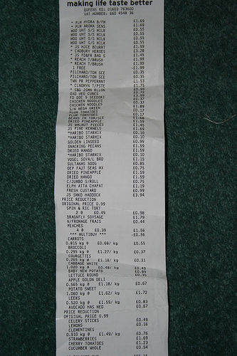 shopping list