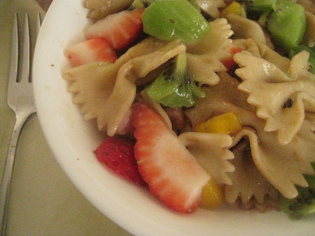 ham fruit pasta salad