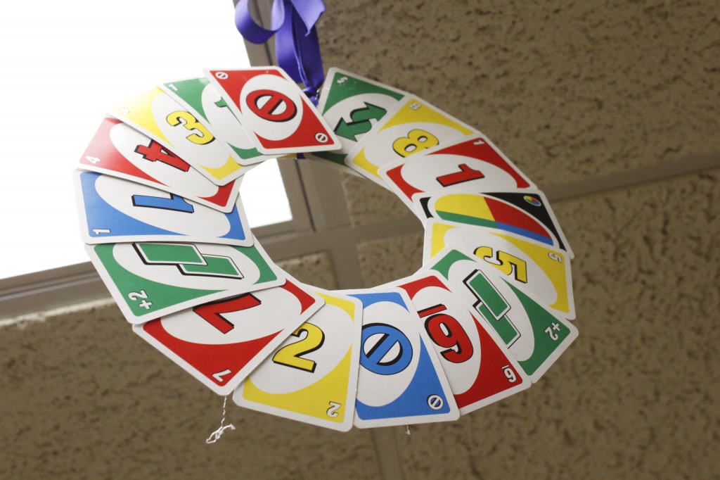 UNO wreath