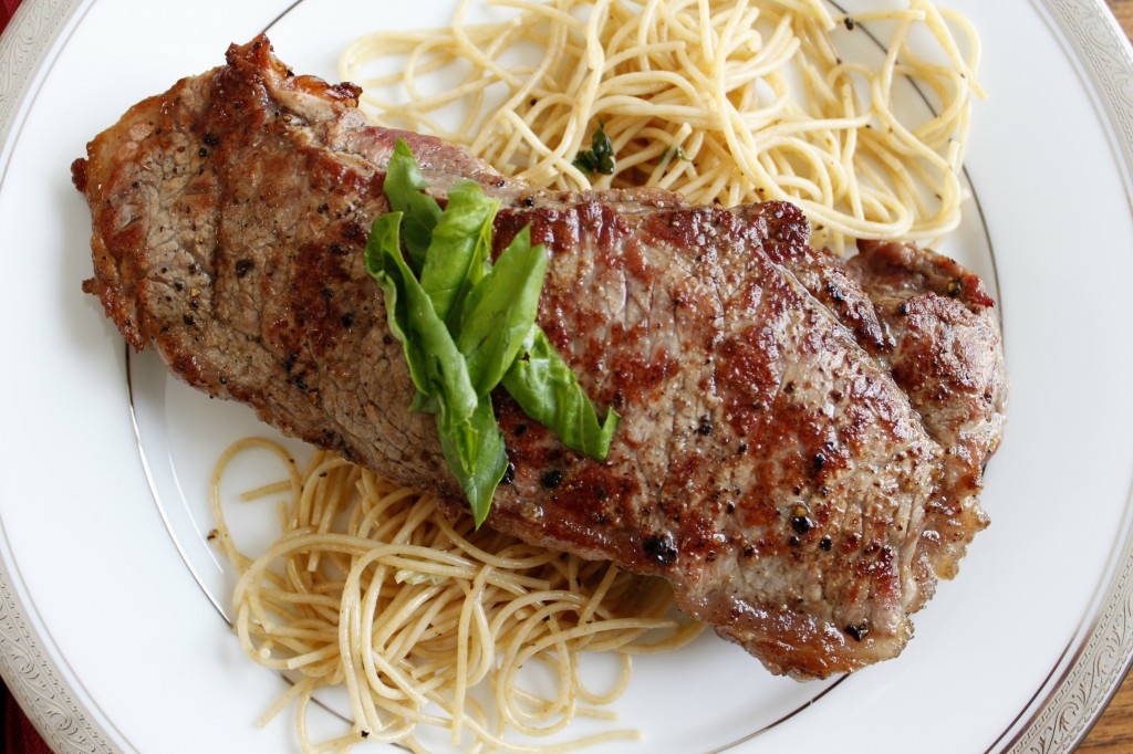 Salted New  York Strip Steak